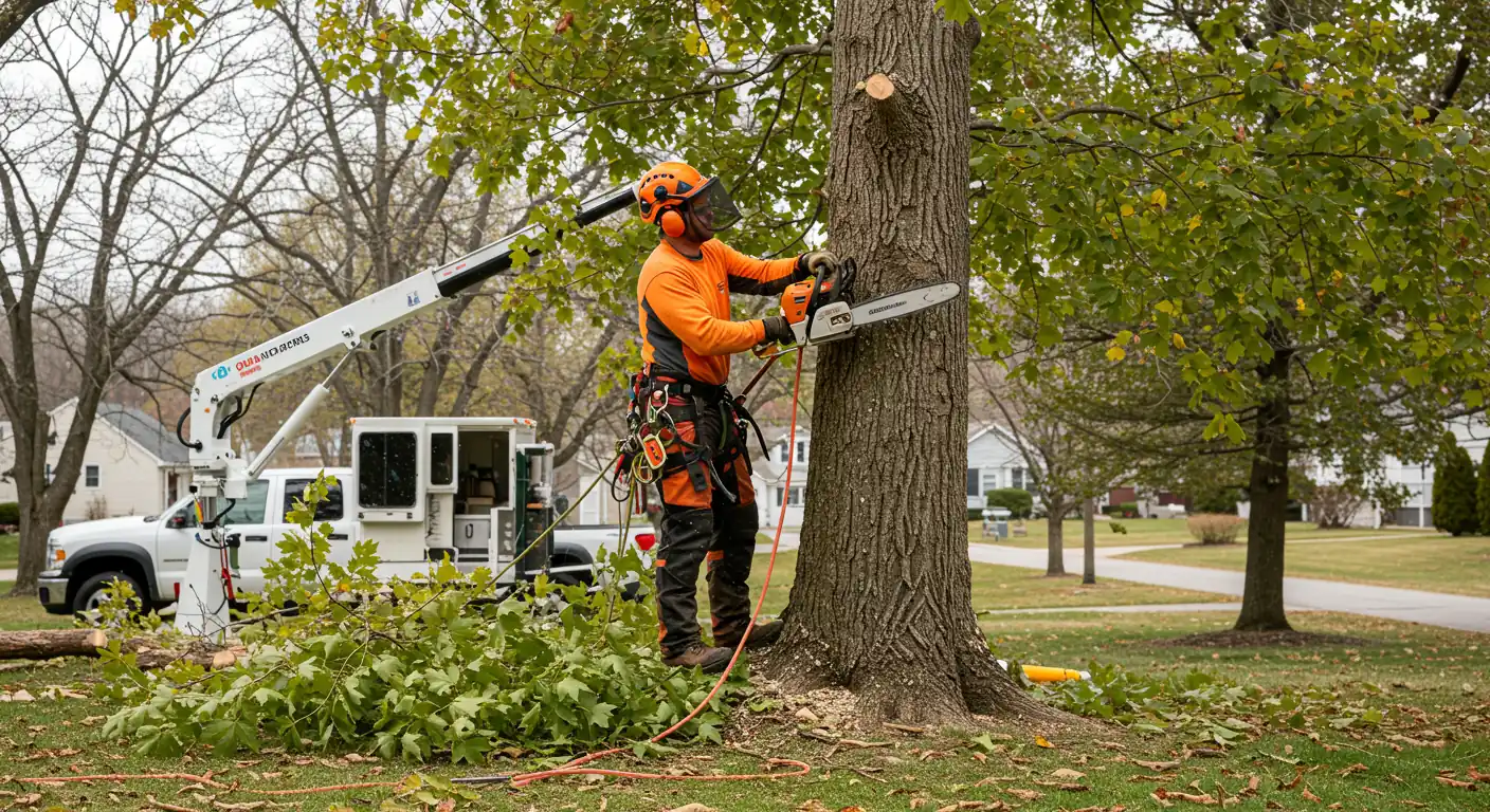 Tree trimming and pruning in Papillion NE by Omaha Tree Experts